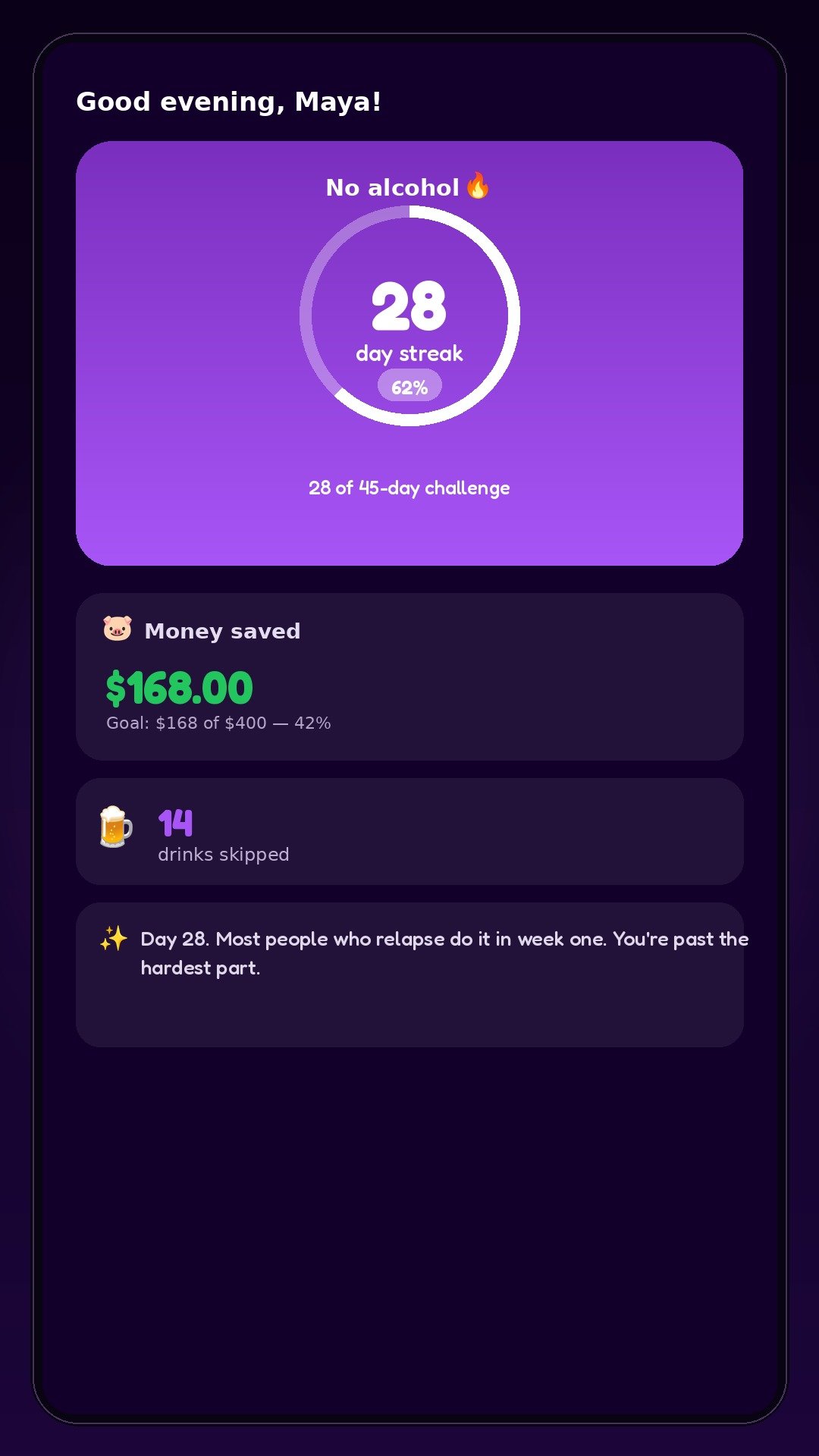 WinStreak Home Screen